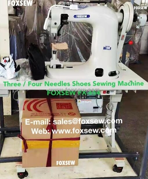 Three Needle Sewing Machine for Shoes Upper Shoe Upper and Moccasin Stitching Machine