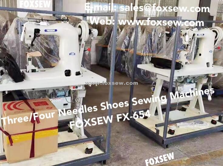 Three Needle Sewing Machine for Shoes Upper Shoe Upper and Moccasin Stitching Machine