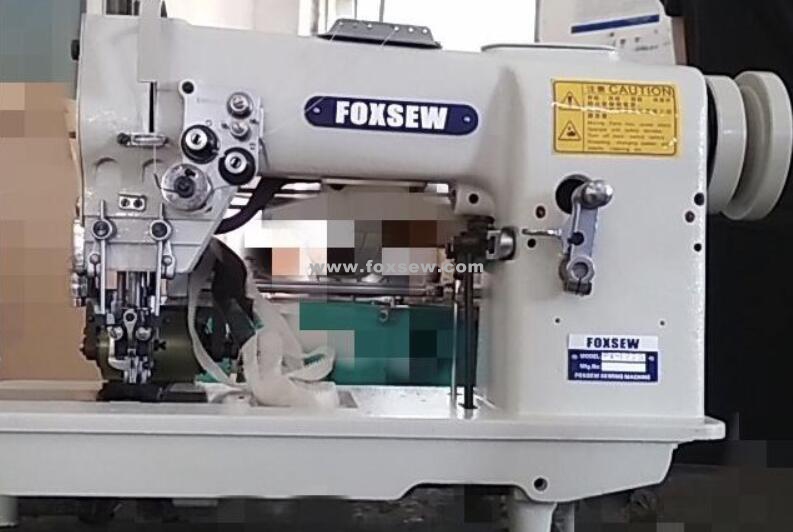 Double Needle Hemstitch Picoting Sewing Machine with Puller and Cutter FOXSEW