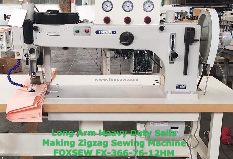 Long Arm Heavy Duty Zigzag Sewing Machine For Sail making FOXSEW