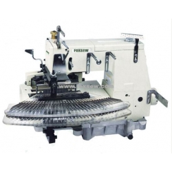 33 Needle Flat-bed Double Chain Stitch Sewing Machine (tuck fabric seaming)