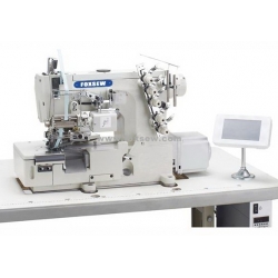 Computerized Direct Drive Interlock Sewing Machine for Elastic Lace Attaching with Edge Trimmer