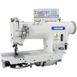 Computer-controlled Direct Drive Fixed Needle Bar Double Needle Lockstitch Sewing Machine