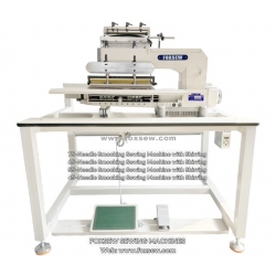 75-Needle Double Chainstitch Smocking Sewing Machine with Shirring
