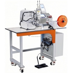 Automatic Feeding Label Attaching Sewing Machine