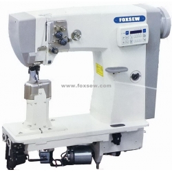 Double Needle Thick Thread Full Automatic Post Bed Lockstitch Sewing Machine