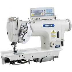 Computer-controlled Direct Drive Split Needle Bar Double Needle Lockstitch Sewing Machine