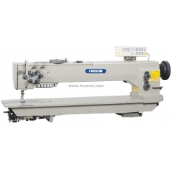 Long Arm Double Needle Compound Feed Lockstitch Machine with Automatic Thread Trimmer