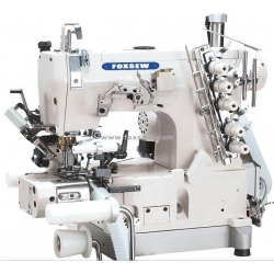 Cylinder Bed Interlock Sewing Machine with Right Side Cutter and Tension Roller