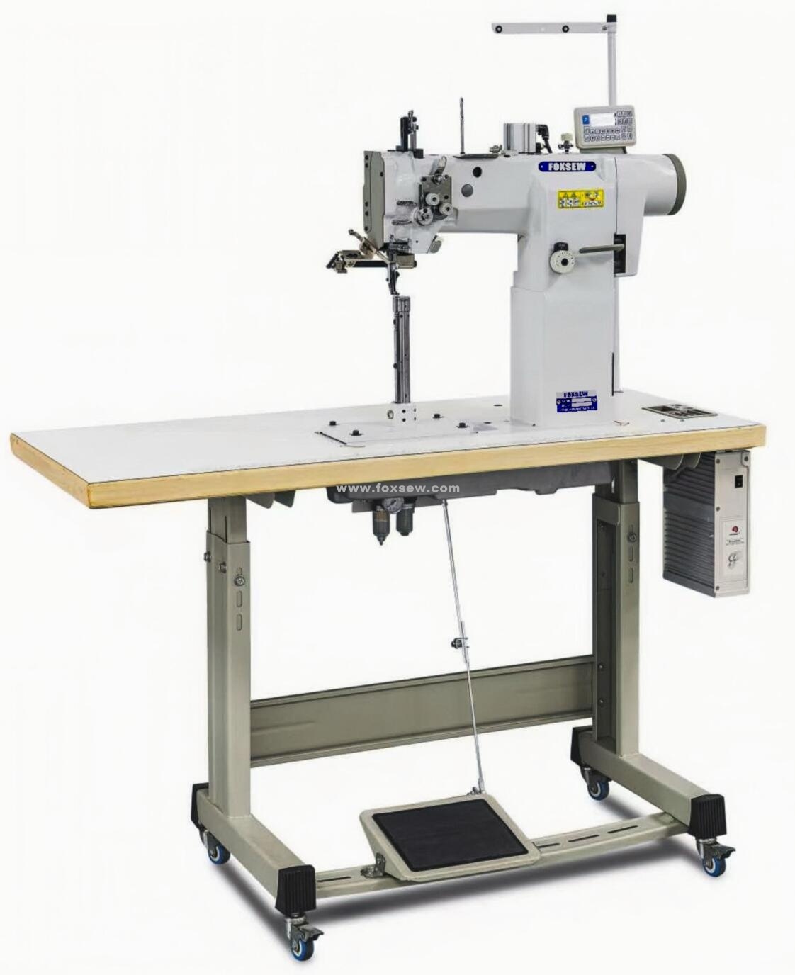 Super Slim High Post Bed Compound Feed Heavy Duty Lockstitch Sewing Machine