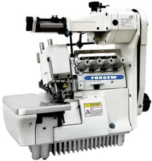 Elastic Attaching Overlock Sewing Machine with Upper Tape Feeder