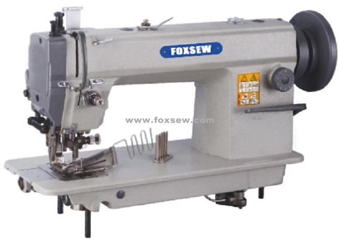 Top and Bottom Feed Heavy Duty Lockstitch Machine with Edge Cutter and Tape Binder