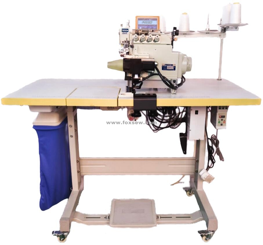 Automatic Round Neck Rib Knit Collar Attaching Machine