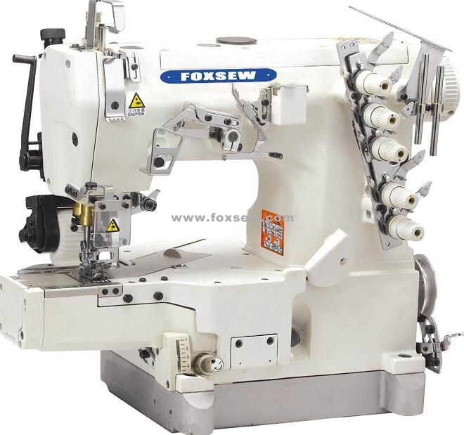 Cylinder Bed Interlock Sewing Machine with Rear Puller