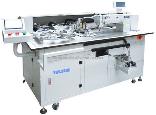 Double Needle Fully Automatic Pocket Setter Machine