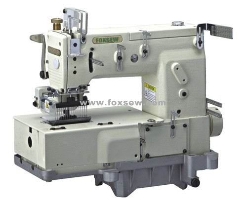 17-needle Flat-bed Double Chain Stitch Sewing Machine