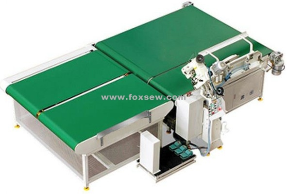 Auto-Flipping Mattress Tape Edge Machine