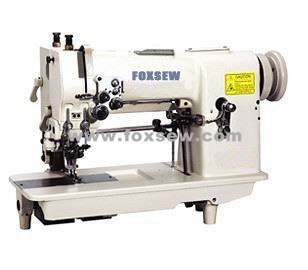 Double Needle Hemstitch Picoting Sewing Machine with Puller and Cutter