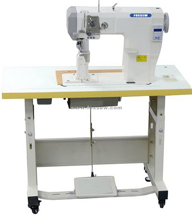 Single Needle Roller Feed Postbed Sewing Machine with Automatic Thread Trimmer and Backtacking