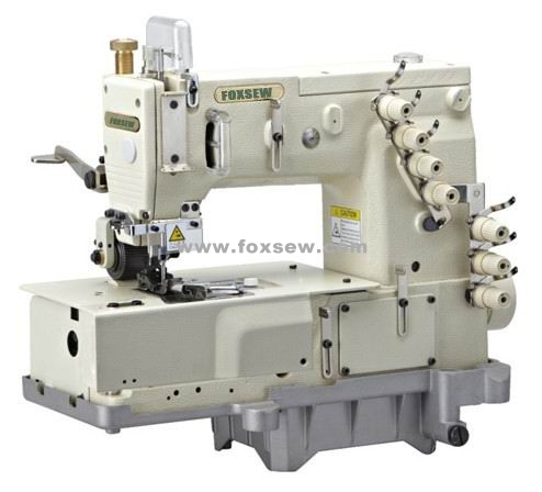 3-Needle Flat-bed Double Chain Stitch Machine for lap seaming