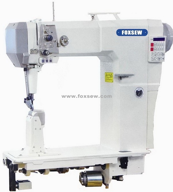Single Needle High Head Fully Automatic Postbed Lockstitch Sewing Machine
