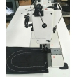 Long Arm Flat Bed Double Needle Triple Feed Walking Foot Extra Heavy Duty Lockstitch Sewing Machine