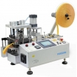 Sieck: SIECK Typ 110LR full automatic ribbon cutter strap length cutting  machine for fabric tape or elastic tapes with 65 mm cutting width, cutting  cold and hot upto 400 degrees, cutting length