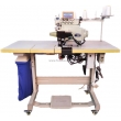 Automatic Round Neck Rib Knit Collar Attaching Machine