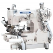 Cylinder Bed Interlock Sewing Machine with Right Side Cutter and Tension Roller