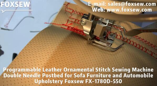 Post Bed Leather Ornamental Stitching Machine for Sofa and Car Seats