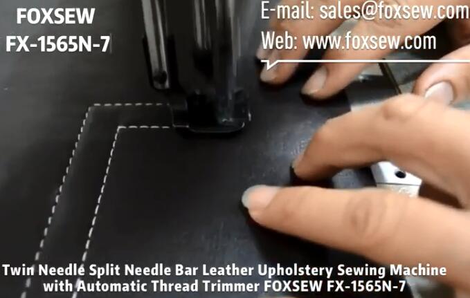 Two Needle Split Needle Bar Leather Upholstery Sewing Machine