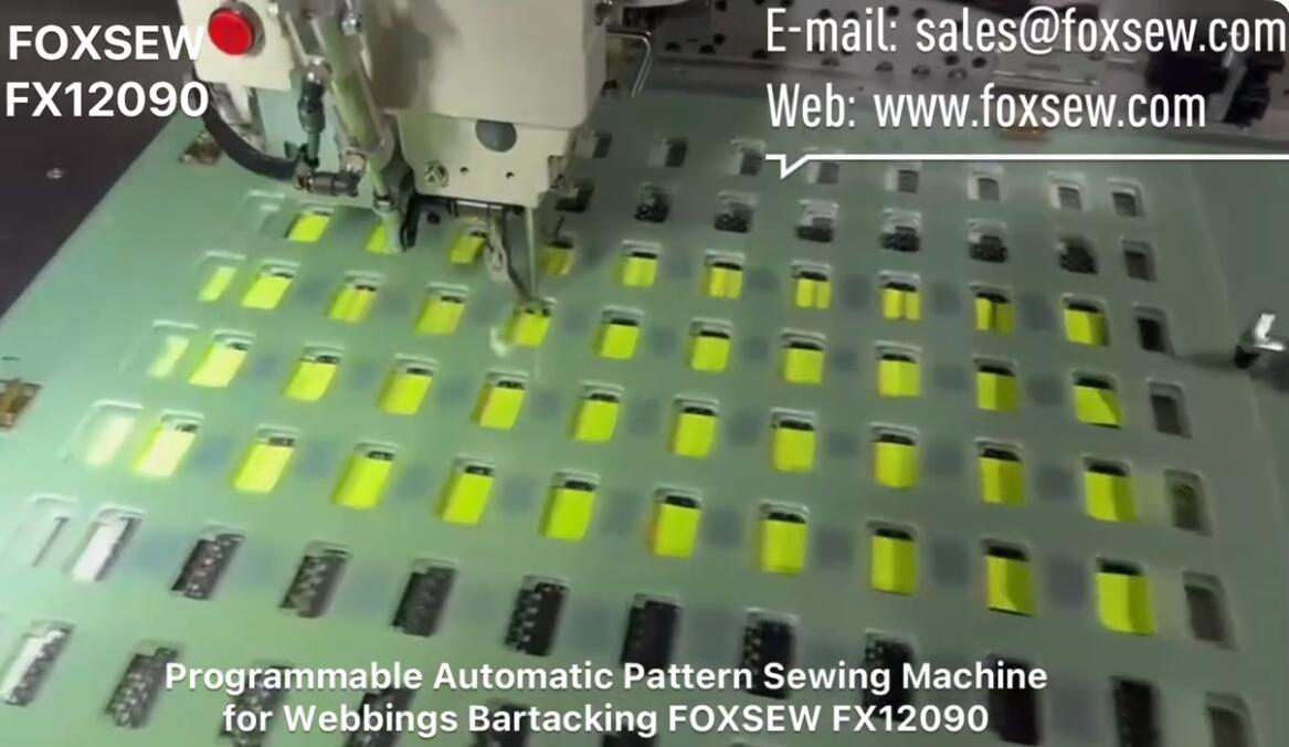 Programmable Automatic Pattern Sewing Machine for Webbings Bartacking