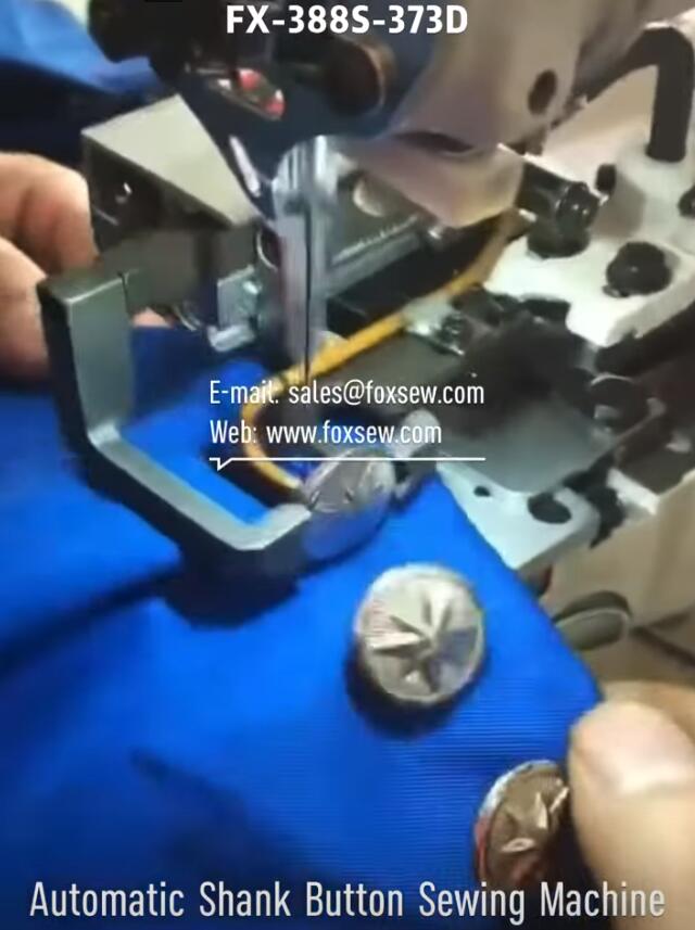 Automatic Feeding Shank Button Attaching Sewing Machine