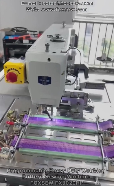 Automatic Heavy Duty Cargo Lashing Strap Sewing Machine FOXSEW FX3020HP