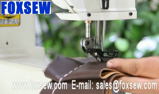 Heavy Duty Cylinder Arm Walking Foot Sewing Machine for Stitching Heavy Leather Upholstery Fabrics and Webbings
