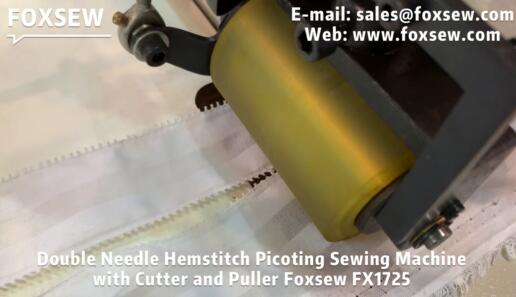 Hemstitch Picot Sewing Machine with Cutter and Puller