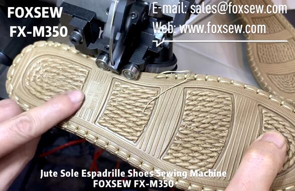 Jute Sole Espadrille Shoes Sewing Machine