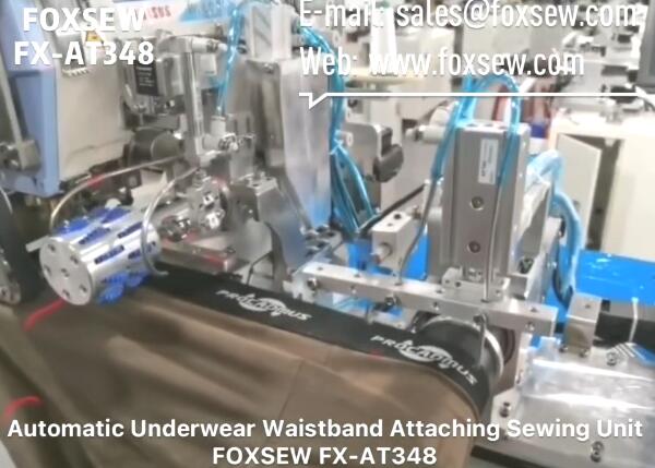 Automatic Underwear Waistband Attaching Sewing Unit