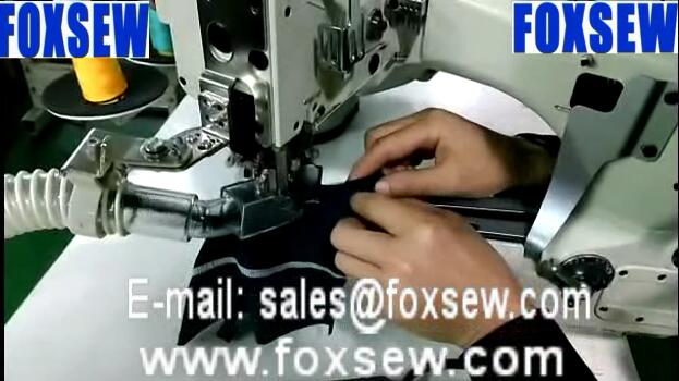 4-Needle 6-Thread Feed-off-the-Arm Interlock Flat Seaming Machine