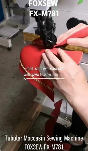 Tubular Moccasin Shoes Sewing Machine