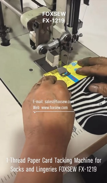 1-Thread Paper Card Tacking Machine for Socks and Lingeries