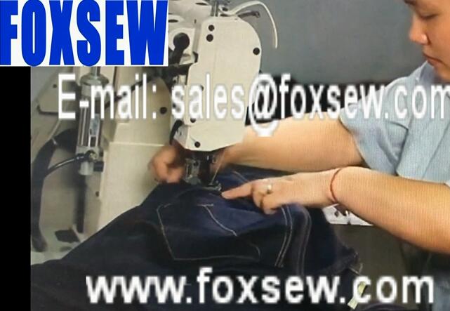 Automatic Post-Bed Jeans Tacking Sewing Machine