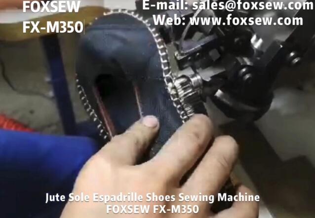 Jute Sole Espadrille Shoes Sewing Machine