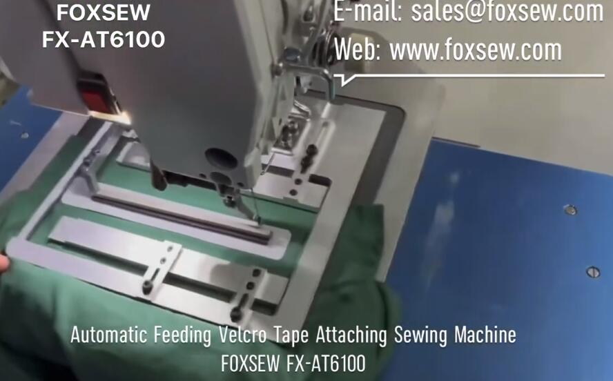 Automatic Feeding Velcro Tape Attaching Sewing Machine