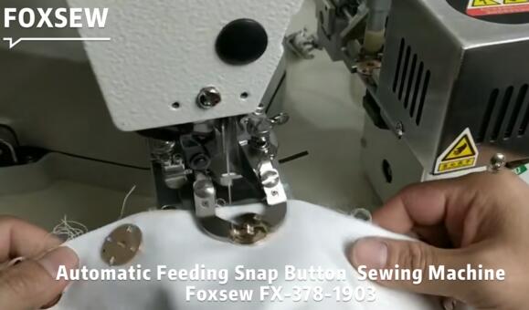 Automatic Feeding Snap Button Sewing Machine