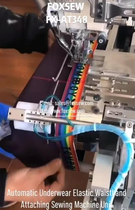 Automatic Underwear Elastic Attaching Sewing Machine Unit
