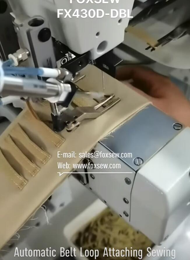 Automatic Belt Loop Attaching Sewing Machine