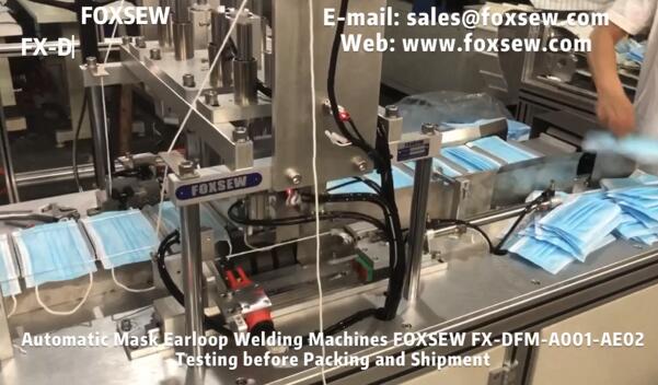 Automatic Earloop Machine Testing Before Packing and Shipment