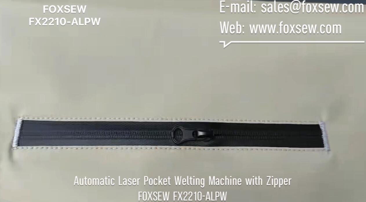 Automatic Laser Zipper Pocket Welting Machine