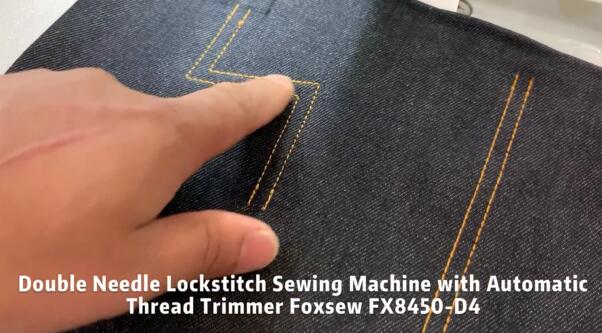 Split Needle Bar Twin Needle Lockstitch Machine with Automatic Thread Trimmer